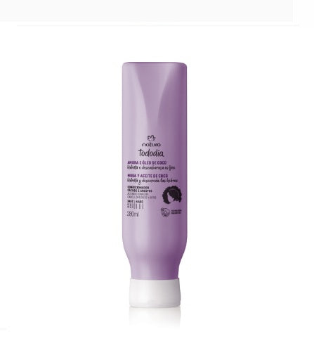 Acondicionador para rizos y afros mora y aceite de coco